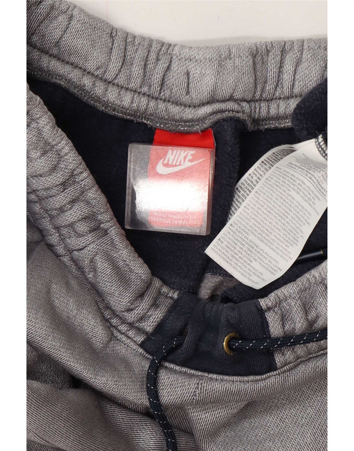 Nike - Pantalones cortos deportivos para hombre (talla grande), color gris, algodón