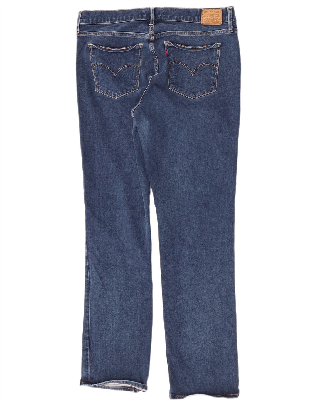 Levi's Mujer 314 Shaping Straight Jeans W32 L32 Algodón Azul