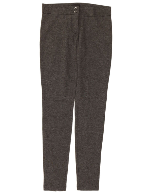 PINKO Pantalones informales ajustados para mujer UK 40 Large W30 L32 Viscosa gris