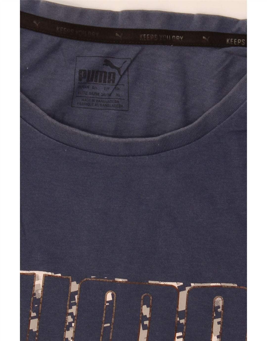 Camiseta Puma Hombre Graphic Top XL Azul Marino