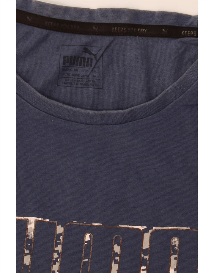 Camiseta Puma Hombre Graphic Top XL Azul Marino