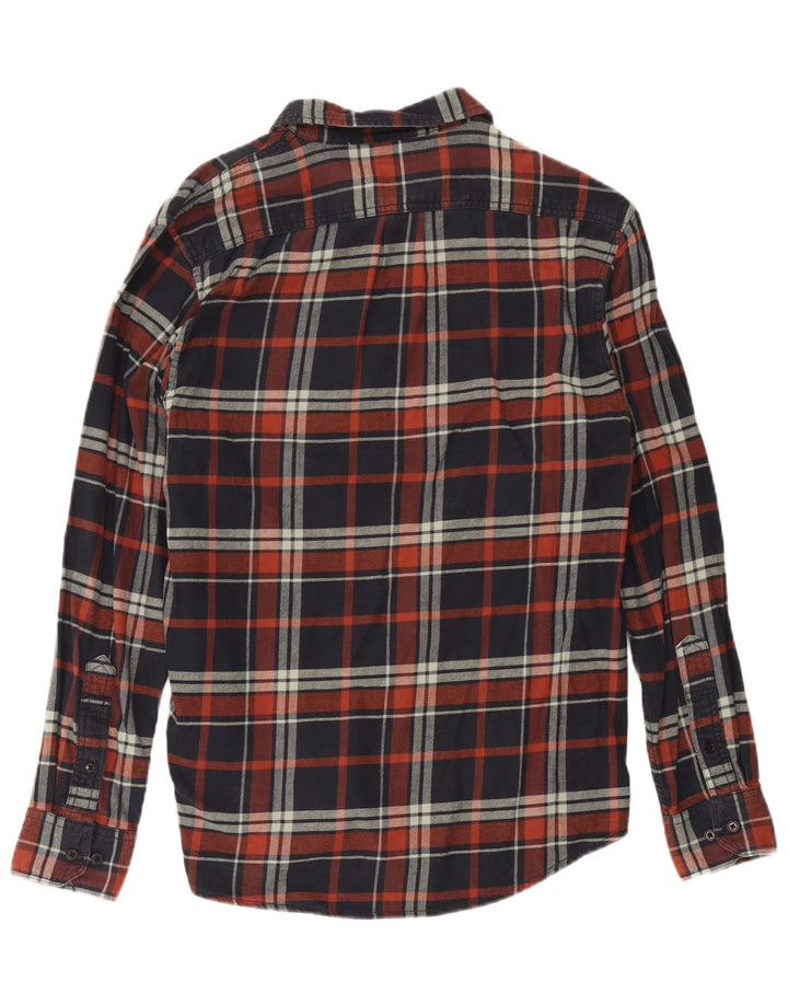 Lee Camisa De Franela De Corte Regular Para Hombre XL De Algodón A Cuadros Azul Marino