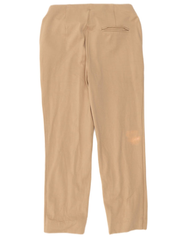 Marks & Spencer Pantalones Casuales Rectos para Mujer UK 12 Medium W30 L26 Beige