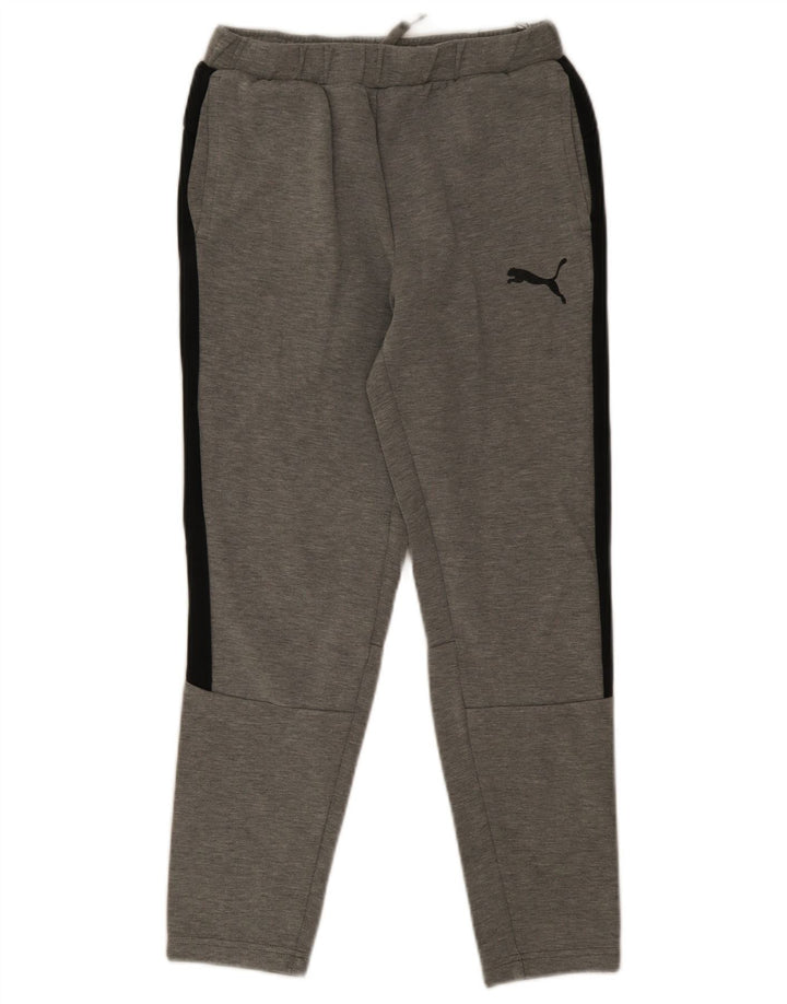 Puma Pantalones De Chándal Para Hombre Pequeño Gris Colorblock
