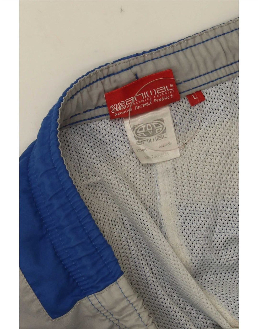 Bañador con estampado de animales para hombre, talla grande, color azul, poliéster