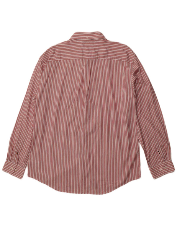 Tommy Hilfiger Camisa para hombre 2XL Algodón a rayas rojas