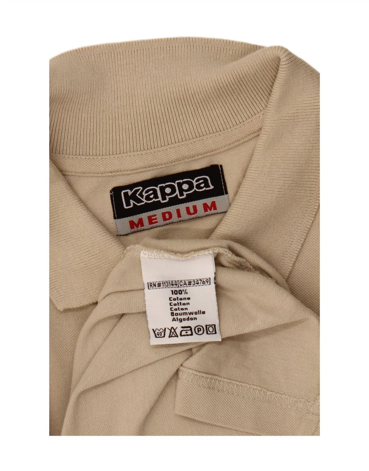 KAPPA Polo de manga larga para hombre de algodón beige medio