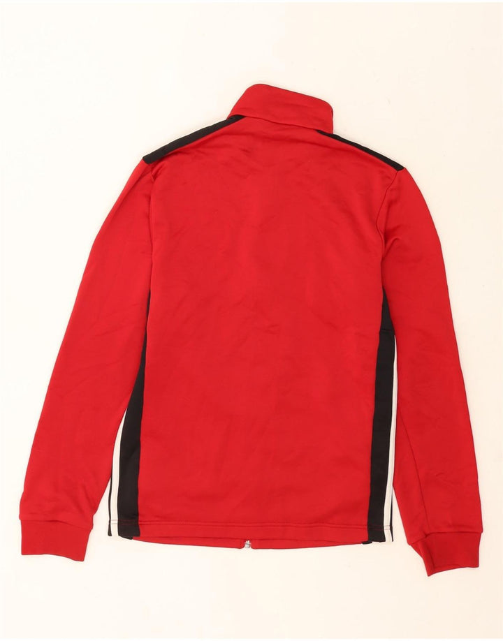 Adidas Hombre Chándal Top Chaqueta Pequeña Rojo Colorblock Poliéster
