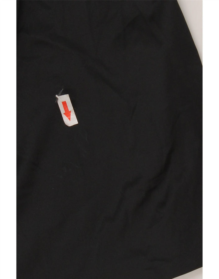 ZARA Vestido lencero corto cruzado para mujer UK 40 Mediano Negro Poliéster