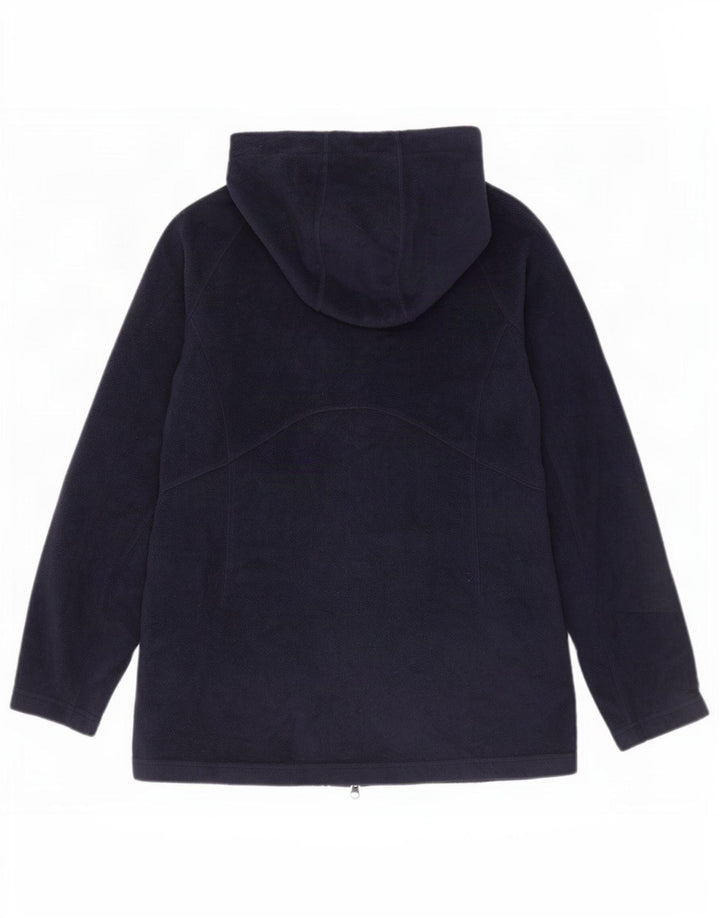 Columbia Chaqueta polar con capucha para mujer UK 44 Mediana Azul marino Poliéster