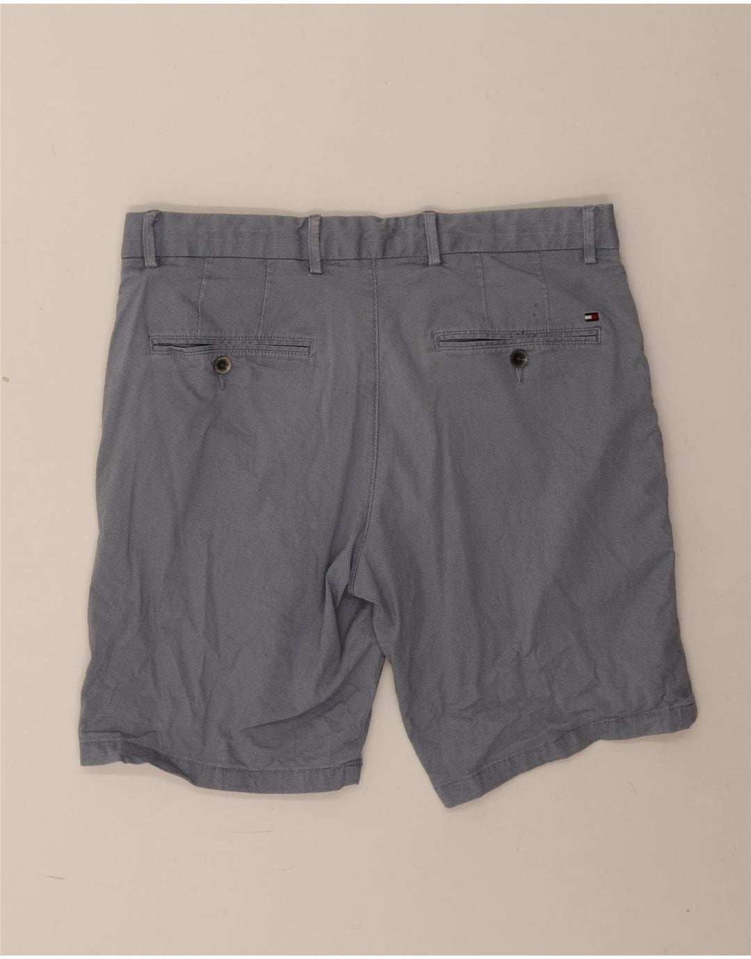 Tommy Hilfiger Pantalones cortos chinos para hombre W33 Algodón azul medio