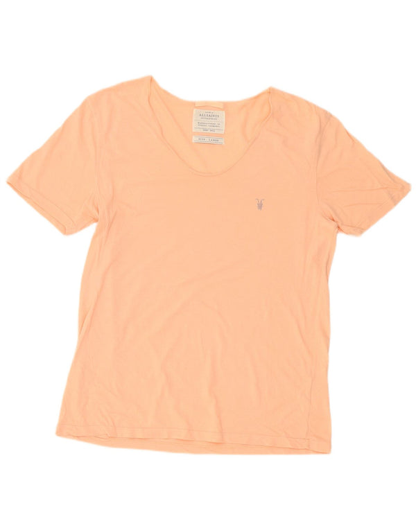 All Saints Camiseta para mujer Top UK 46 Large Pink Cotton