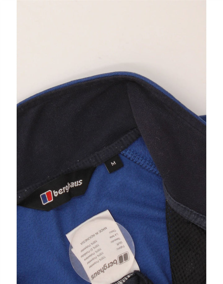 BERGHAUS Jersey De Polar Con Cremallera Y Cuello Para Hombre Poliéster Color Block Azul Medio