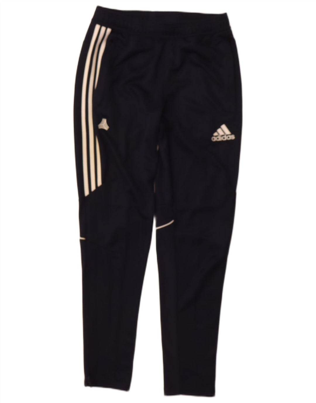 ADIDAS Mens Tracksuit Trousers Small  Navy Blue Polyester