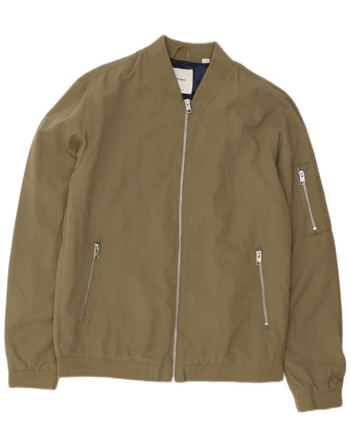 Jack & Jones Chaqueta bomber para hombre UK 40 Large Caqui Poliéster