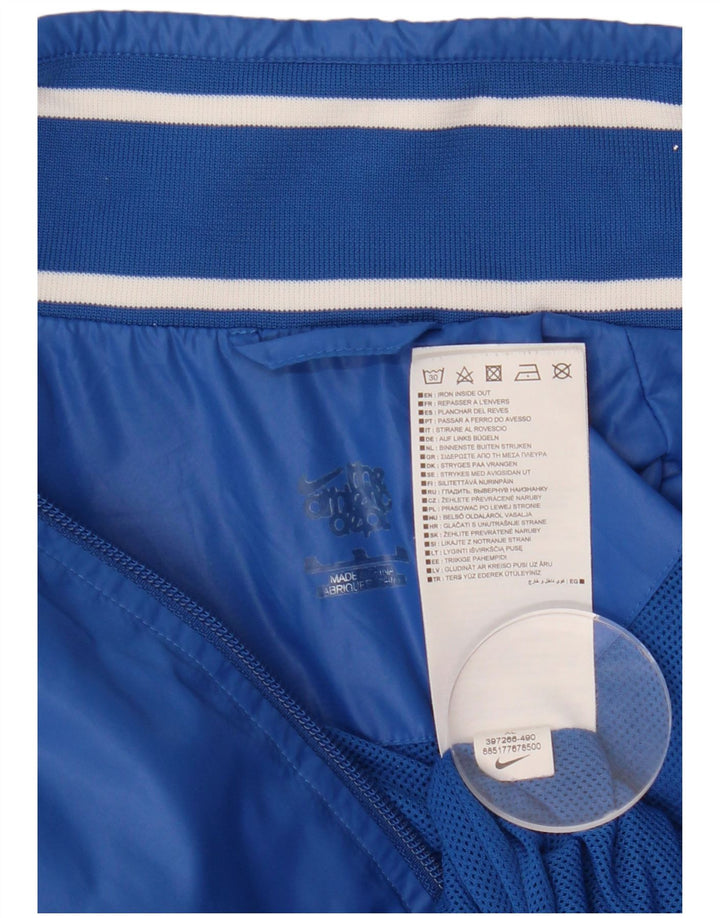 NIKE Hombre Graphic Chándal Top Chaqueta XL Nylon Azul