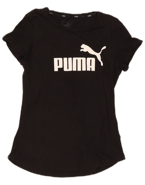 Puma Camiseta gráfica para mujer Top UK 10 Small Black