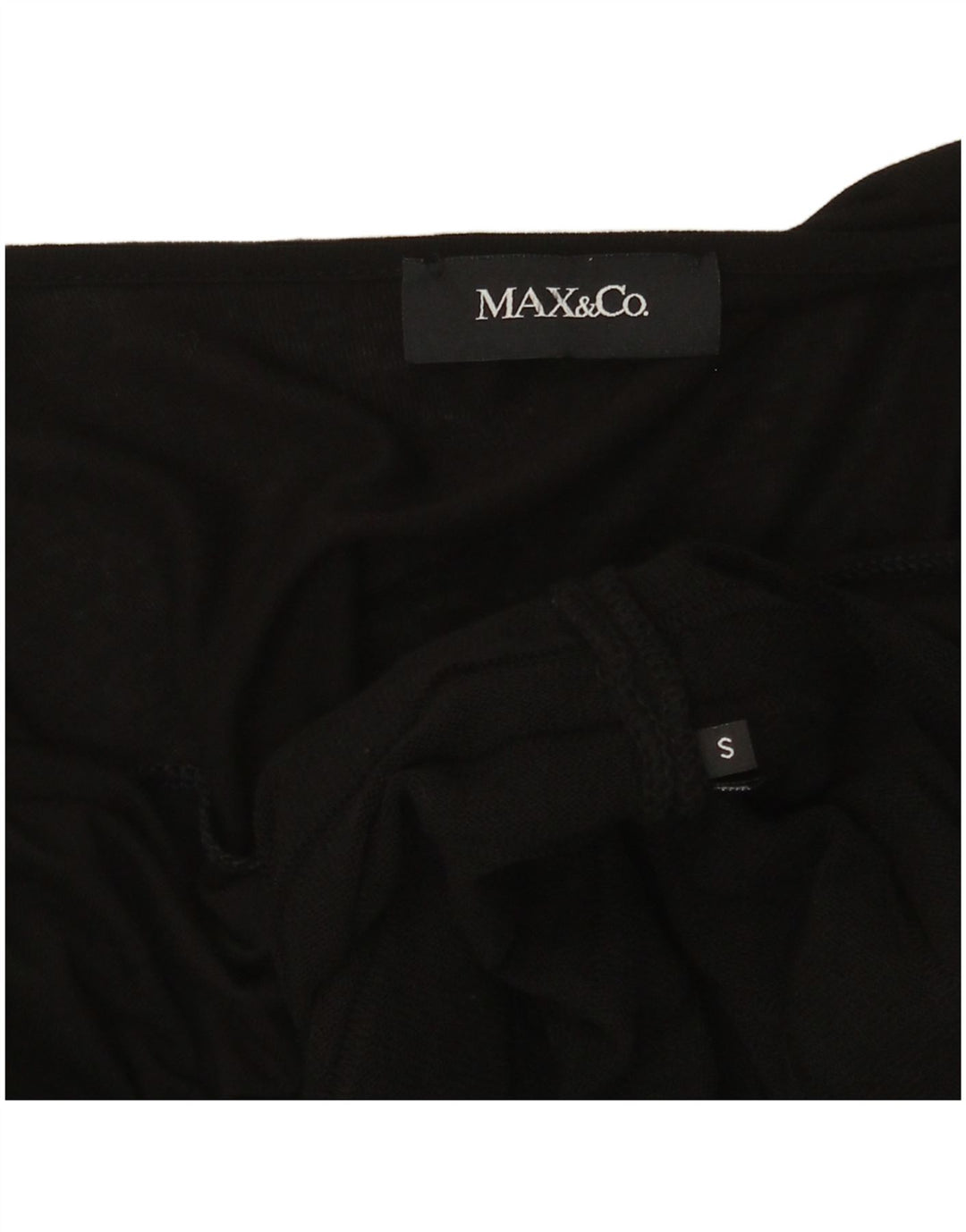 Max & Co. Vestido recto de manga 3/4 para mujer UK 8 Small Negro