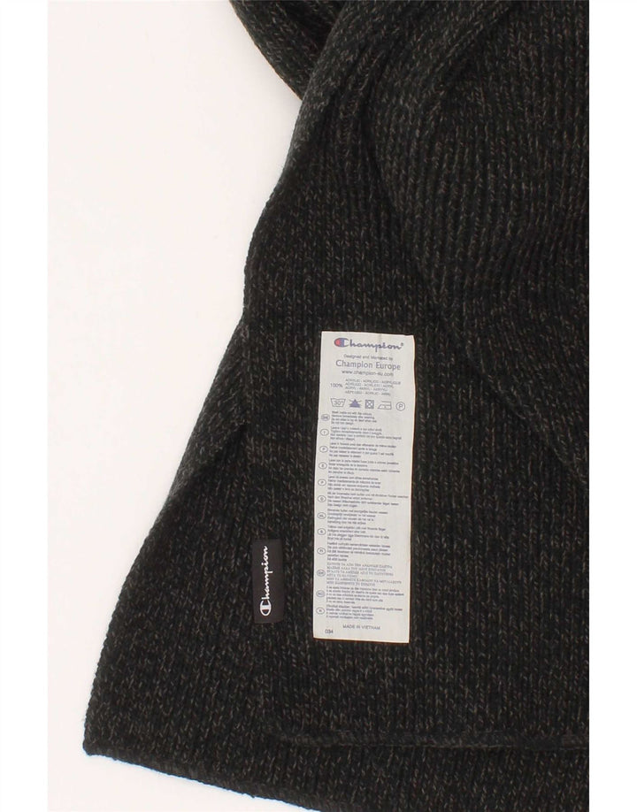 Champion Bufanda rectangular de punto para hombre, talla única, acrílico gris