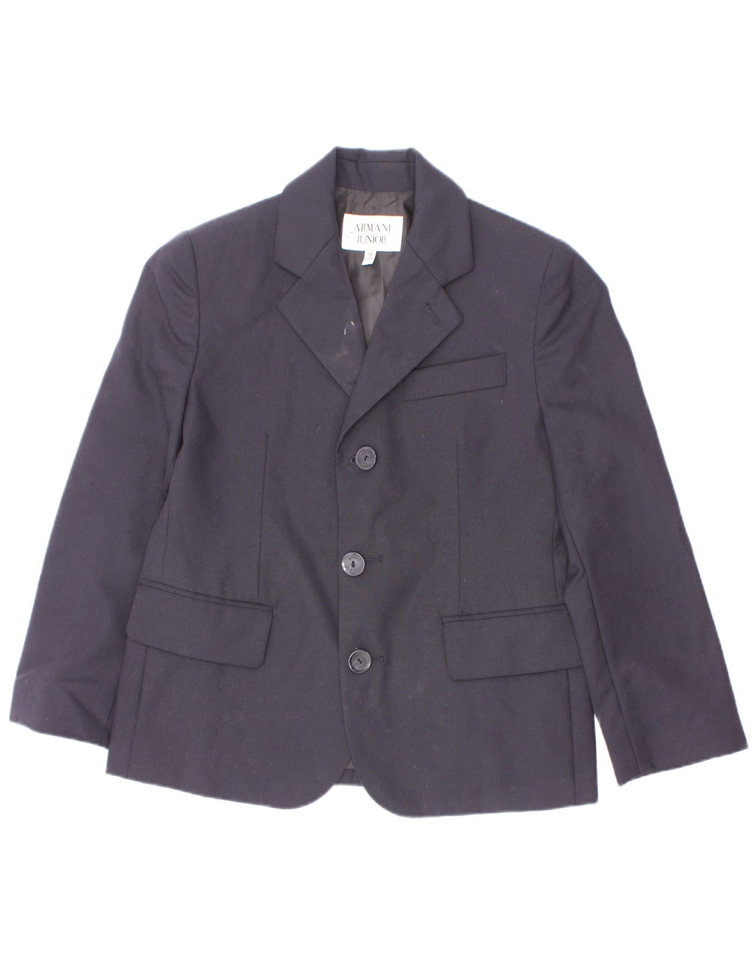 Armani Junior Chaqueta tipo blazer de 3 botones para niño 6-7 años Lana azul marino