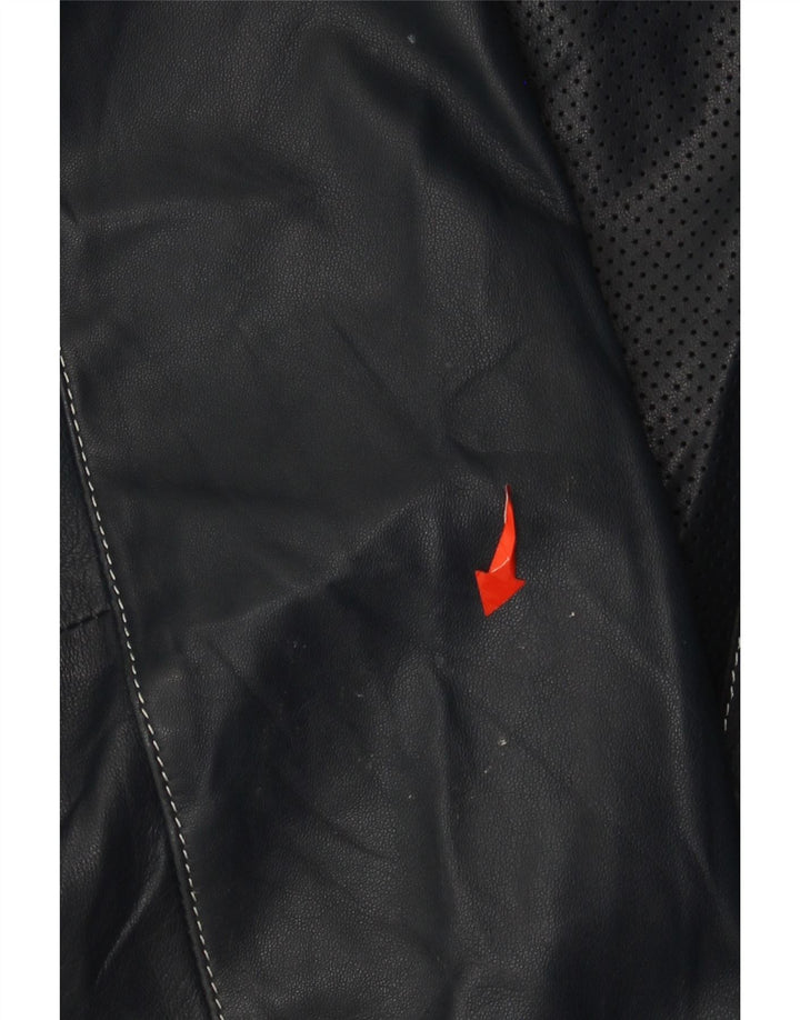 Harmont & Blaine Chaqueta de cuero para hombre UK 40 Large Cuero azul marino