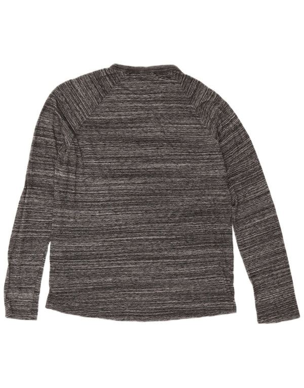 G-Star Hombre Top Manga Larga Pequeño Gris Rayas Poliéster
