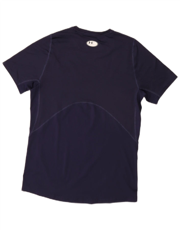 Camiseta UNDER ARMOUR Heat Gear para hombre Top mediano azul marino sintético