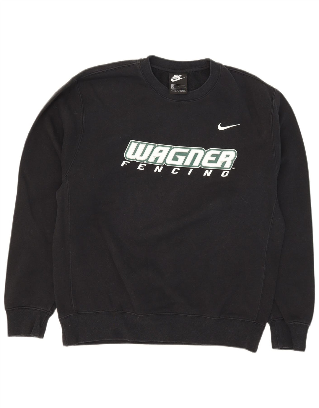 Nike Sudadera con gráfico gráfico tipo jersey de algodón negro mediano para hombre