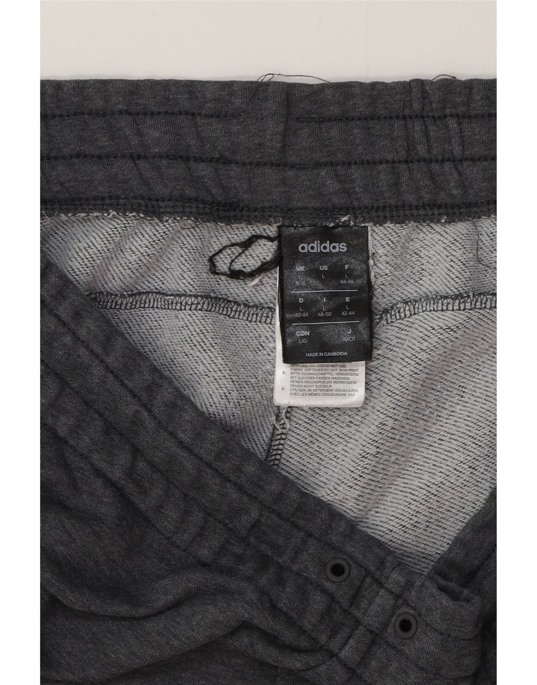 ADIDAS Pantalones de Chándal para Mujer Joggers UK 16/18 Grande Gris Moteado