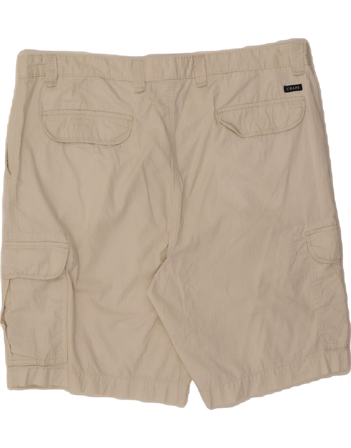 CHAPS Mens Cargo Shorts W42 XL Beige Cotton Vintage Chaps and Second-Hand Chaps from Messina Hembry 