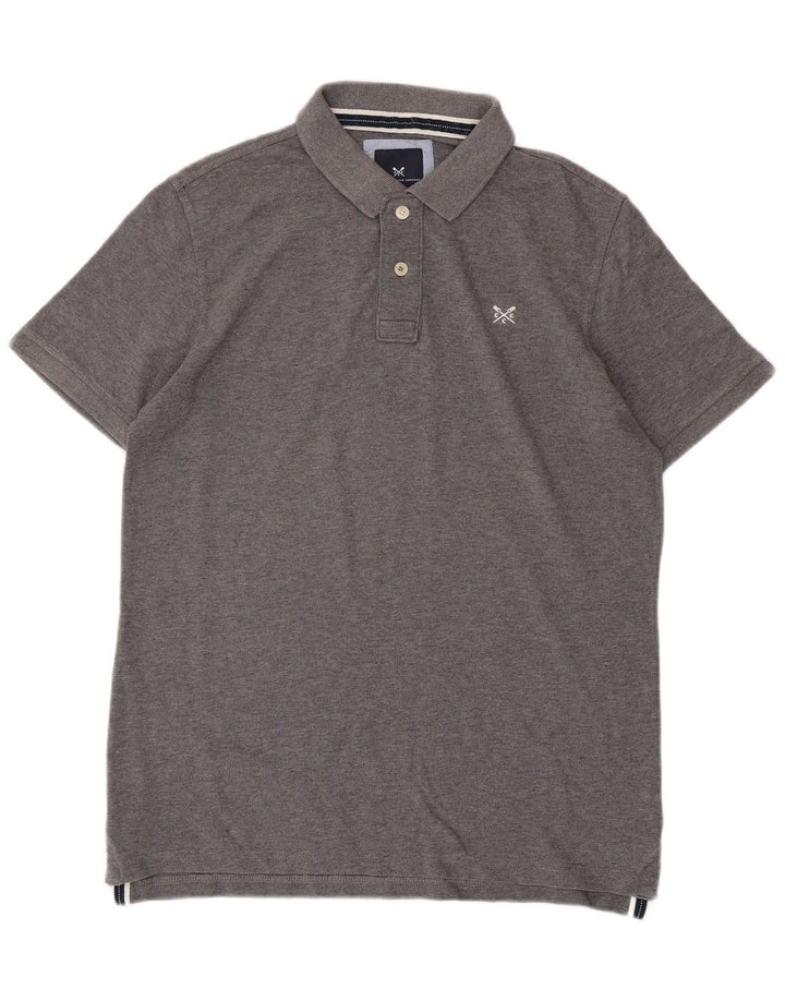 Crew Clothing Polo para hombre pequeño algodón gris
