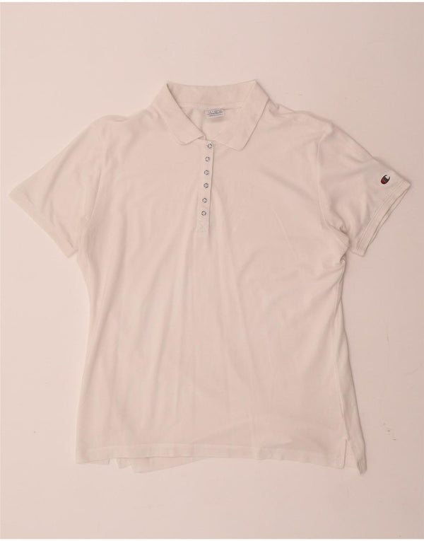 CHAMPION Polo para mujer UK 20 2XL Blanco