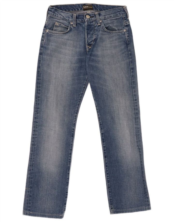 Vaqueros Lee Mujer Knox Rectos W28 L28 Algodón Azul