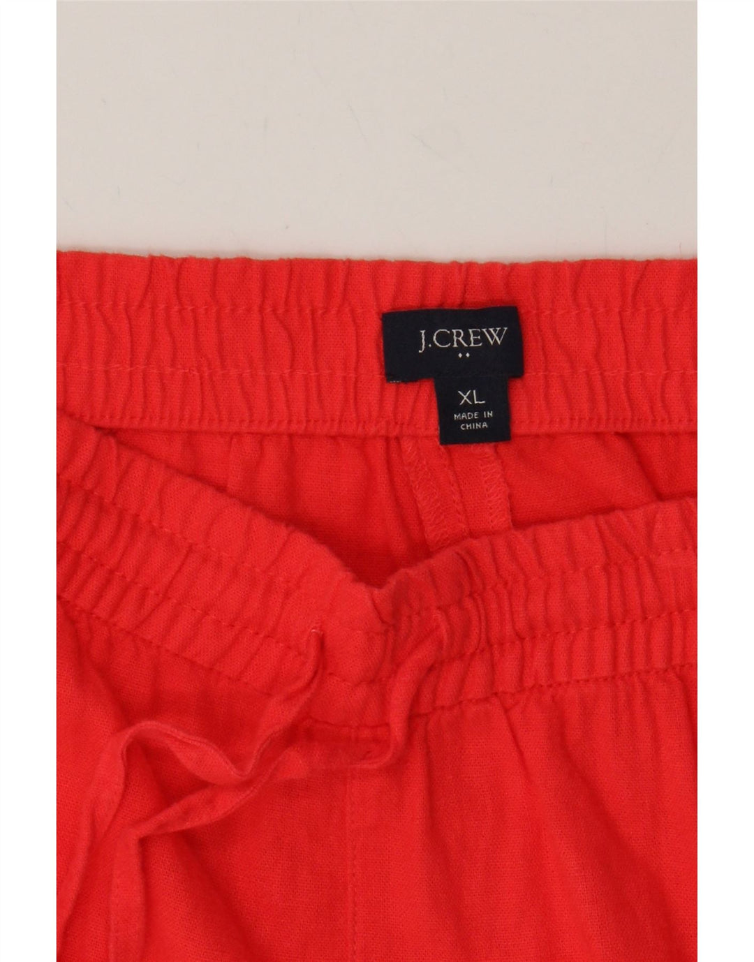 J. CREW Womens Shorts UK 18 XL W38 Red Linen Vintage J. Crew and Second-Hand J. Crew from Messina Hembry 