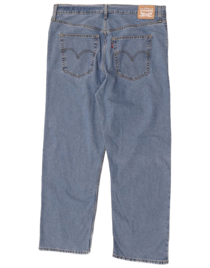Vaqueros rectos Levi's para hombre W34 L28 Algodón azul
