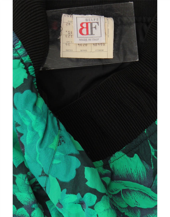Belfe & Belfe Pantalones De Esquí Mujer IT 42 Nylon Floral Verde Medio