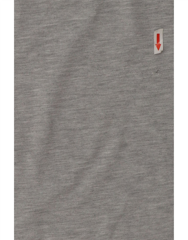 Polo Lee para mujer UK 40 Algodón moteado gris medio