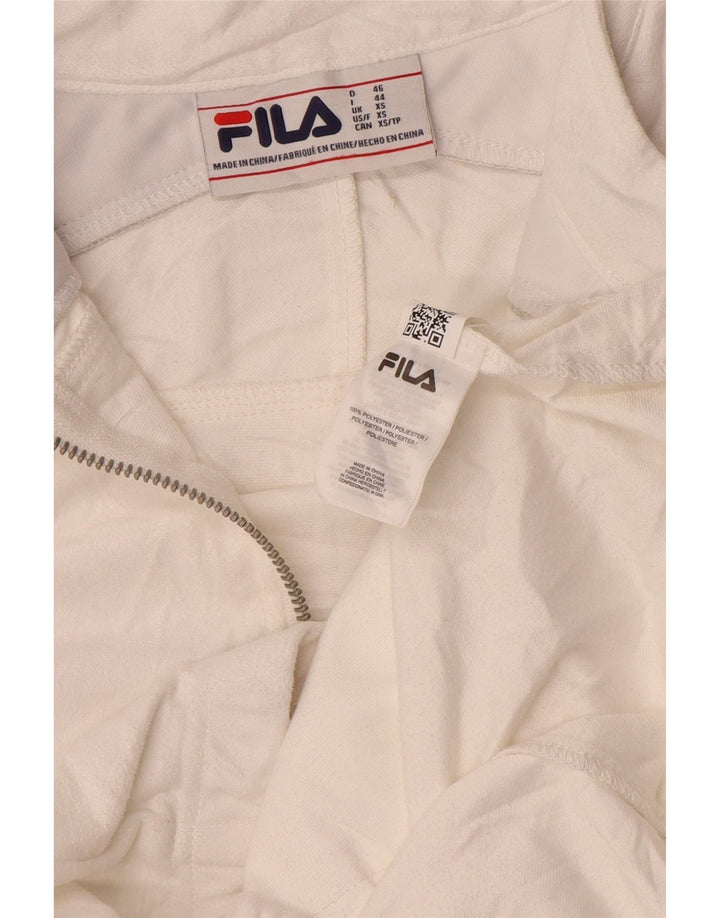 Fila Hombre Chándal Top Chaqueta XS Blanco Poliéster