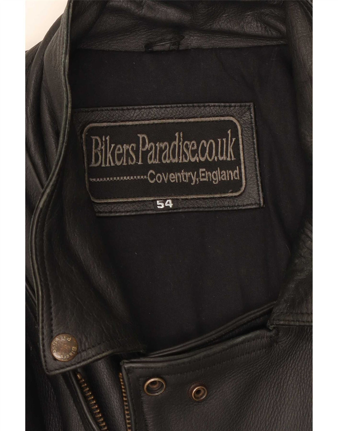 Bikers Paradise Chaqueta motera de cuero para hombre EU 54 2XL Negro