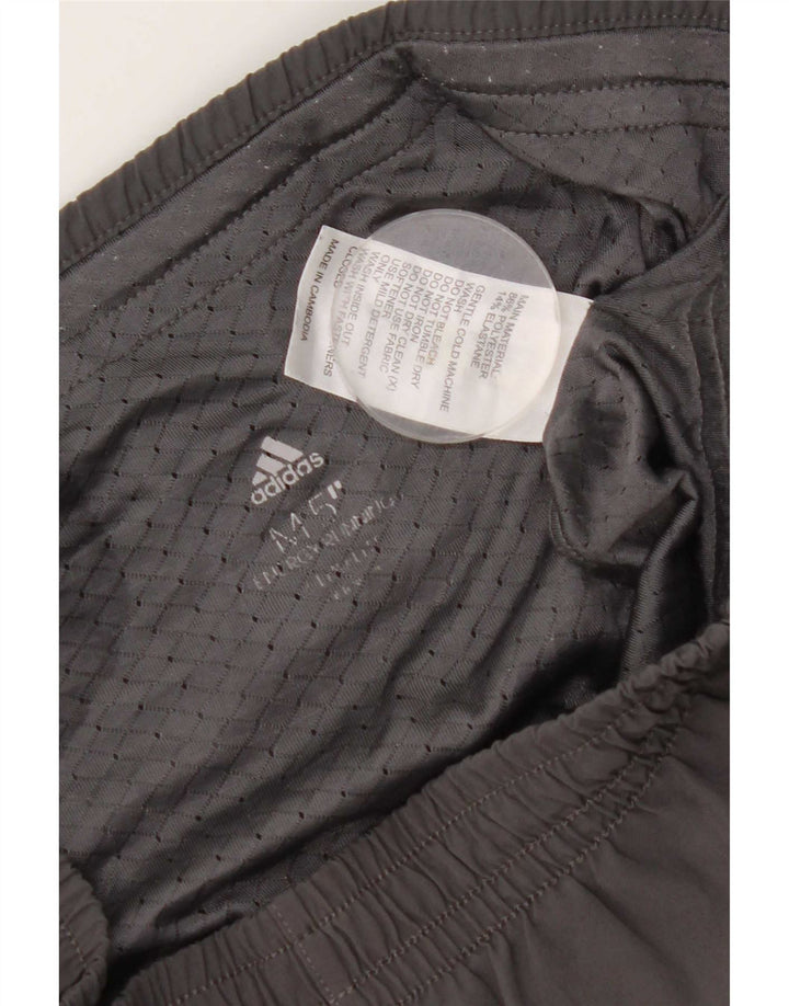 Pantalones cortos deportivos Adidas para hombre Poliéster manchado gris medio