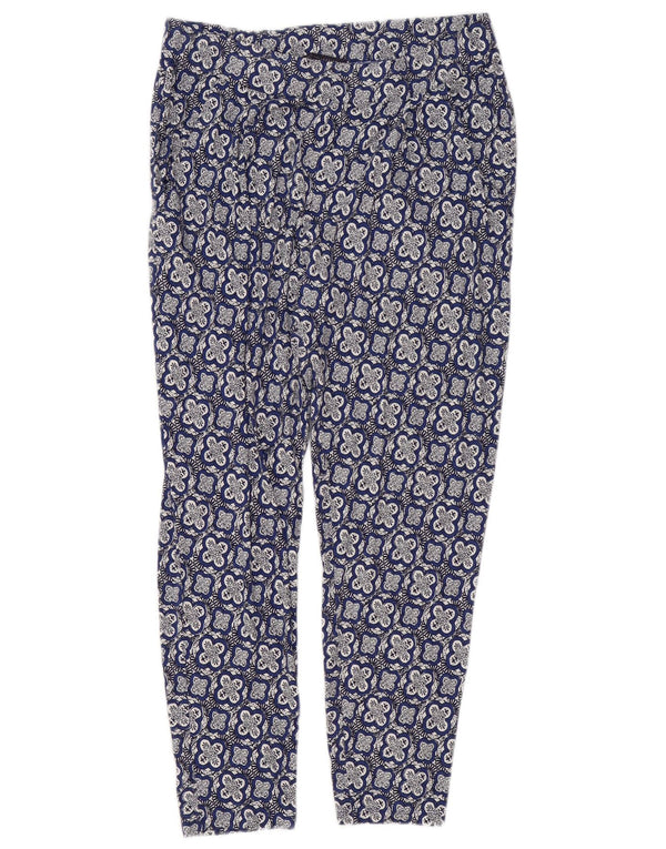 Marks & Spencer Leggings para mujer UK 10 Small Blue Floral Viscosa