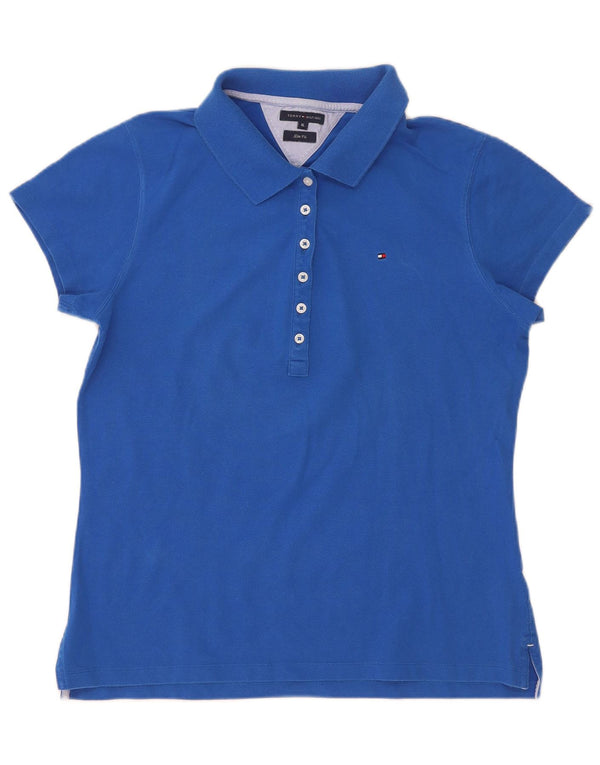 Tommy Hilfiger Polo Slim Fit para Mujer UK 40 XL Algodón Azul