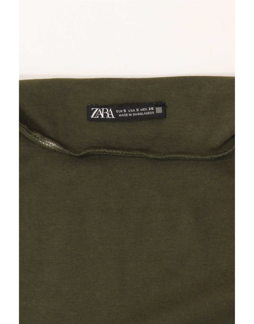 Zara Mujer Maxi Vestido UK 8 Pequeño Caqui