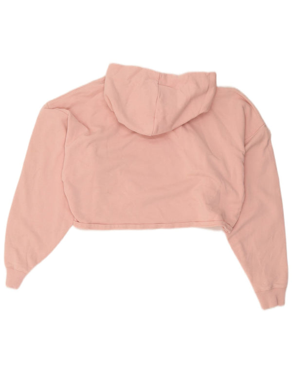 Calvin Klein Jeans Mujer Oversize Crop Sudadera con Capucha Jumper UK 10 Small Pink