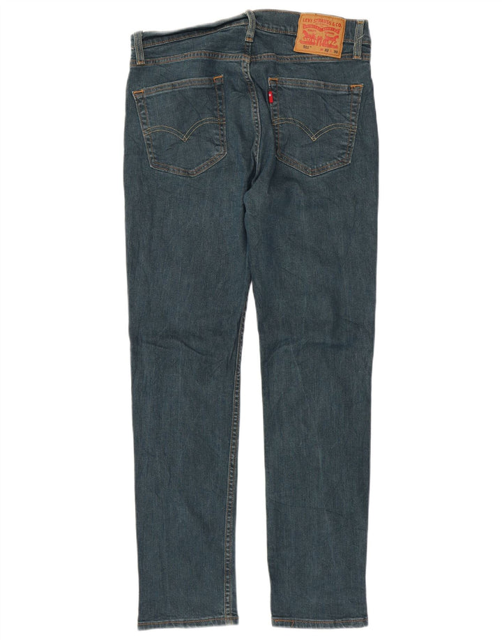 Levi's Hombre 511 Slim Jeans W32 L30 Algodón Azul Marino