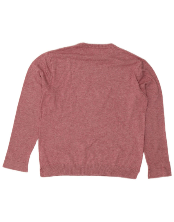 Zara Girls Crew Neck Jumper Sweater 11-12 Years Pink Viscose