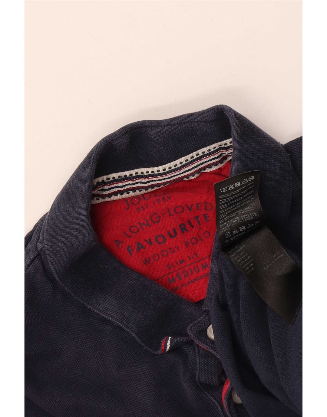 Polo Joules Hombre Slim Fit Algodón Azul Marino Medio