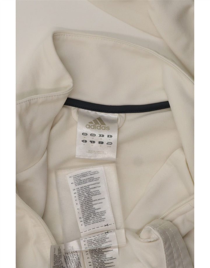 ADIDAS Hombre Chándal Top Chaqueta Mediano Blanco Colorblock Poliéster