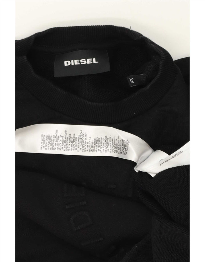 Diesel Hombre Sudadera Jumper XS Negro Algodón