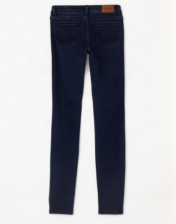 Superdry Womens Alexia Jegging Jeans W25 L31 Navy Blue Cotton
